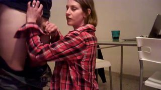 sexy milf plays with 2 guys cocks