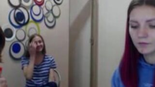 AmazingCuties web recording 2020-11-12 08-10-40 Young lesbian webcamrip sex girls are undressing and posing nude before having lesbian orgy on web